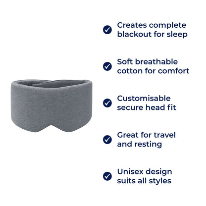 Blackout Sleep Mask Soft Cotton Eye Mask