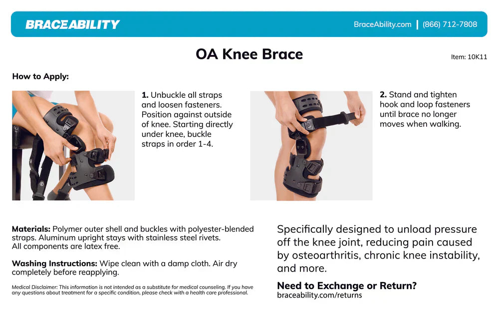Comfortable Knee Support Brace for Arthritis Pain Relief