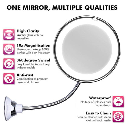 Befez | 10x Magnifying LED Vanity Mirror