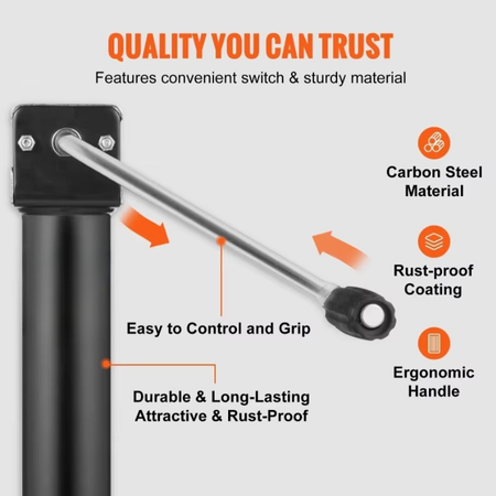 Strong Steel A-Frame Trailer Jack 5000lb Capacity