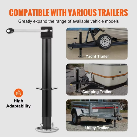 Strong Steel A-Frame Trailer Jack 5000lb Capacity
