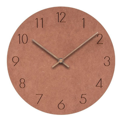 Quiet Modern Wooden Wall Clock