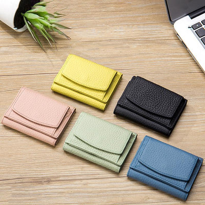 Genuine Leather Slim RFID Wallet