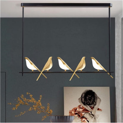 Colorful Bird Shaped LED Pendant Lamp