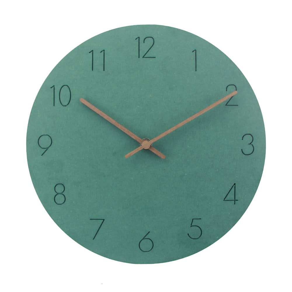 Quiet Modern Wooden Wall Clock