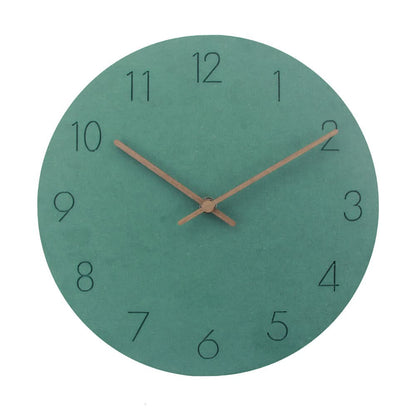 Quiet Modern Wooden Wall Clock
