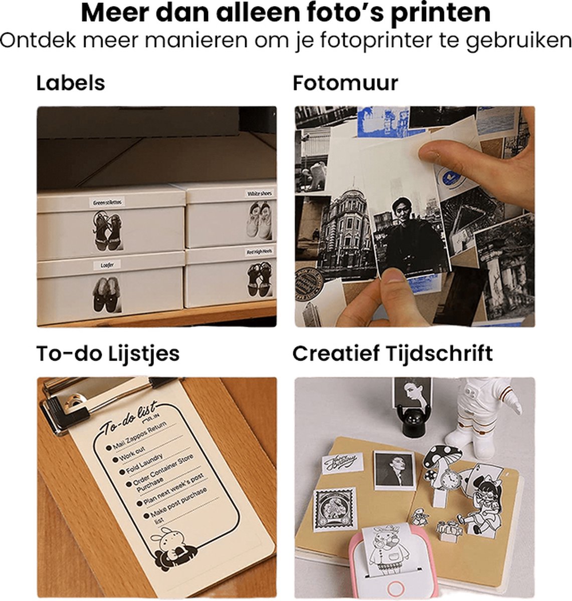 Portable Mini Printer with Free Paper Roll