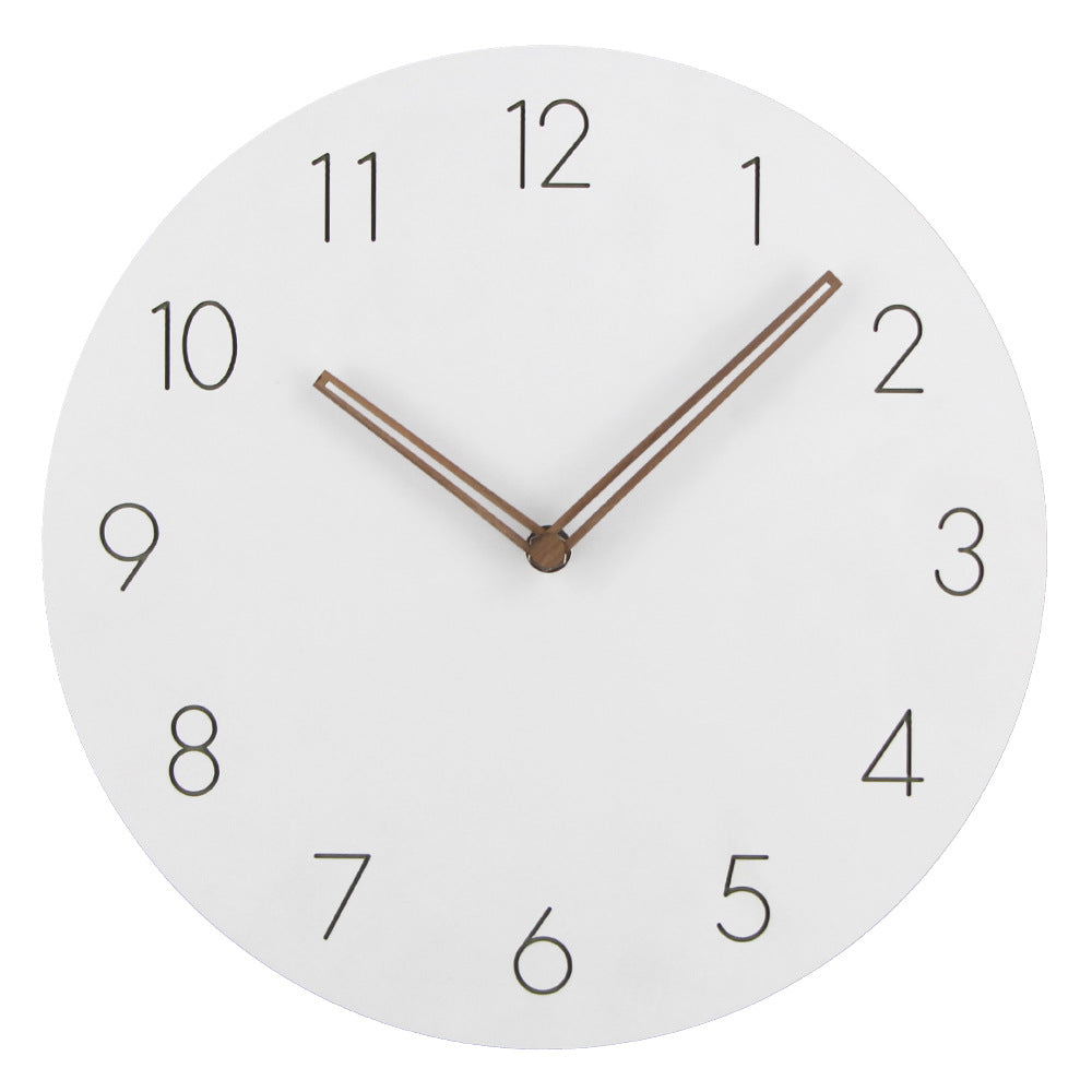 Modern Slim White Wall Clock 29cm