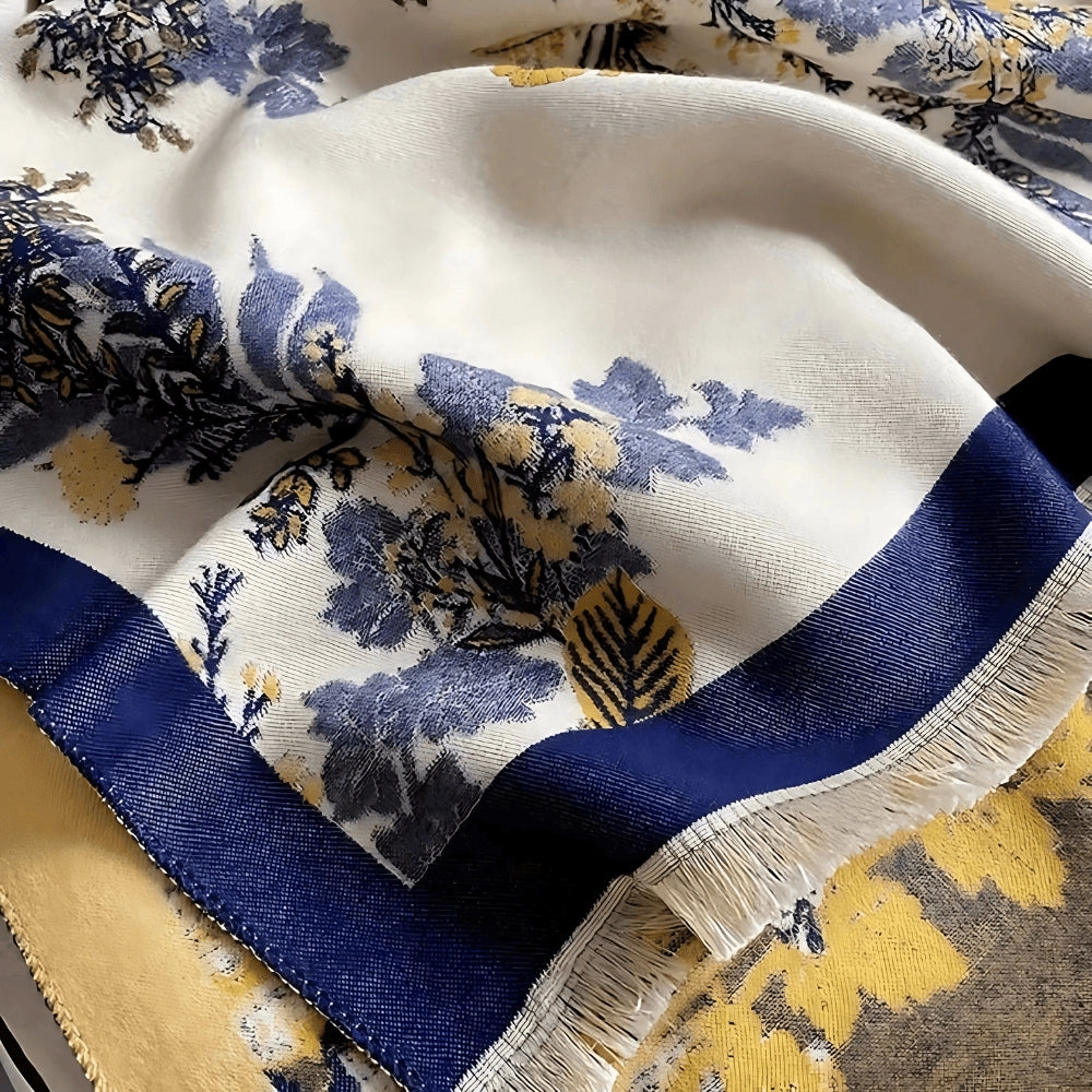 Pretty Floral Lightweight Reversible Scarf
