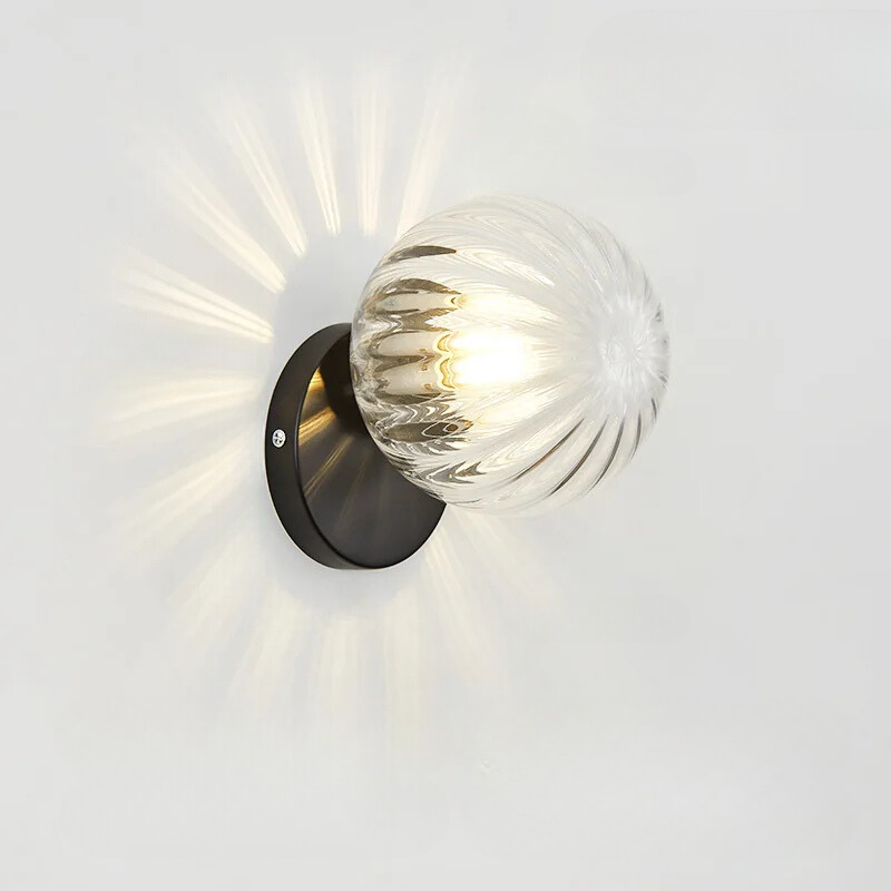 Elegant Glass Ball Gold Table Lamp
