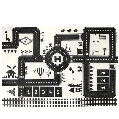 Colorful Kids Road Playmat Set