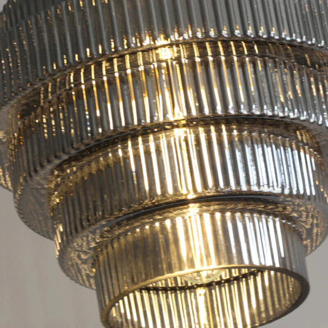 Vintage Hanging Glass Pendant Light