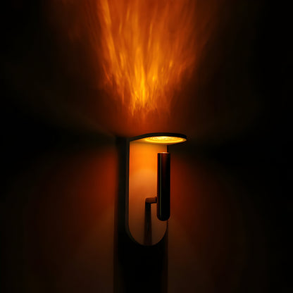 Warm LED Flame Effect Wall Lamp