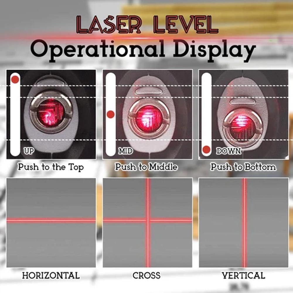 Accurate 4-in-1 Laser Level Measuring Device