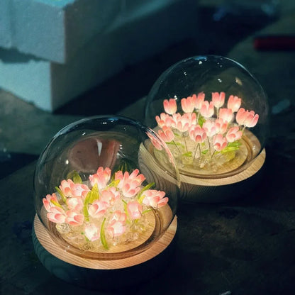 Vibrant Tulip Flower Charm