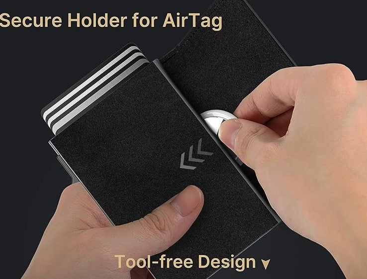 Slim RFID Blocking Card Wallet with 8 Card Slots