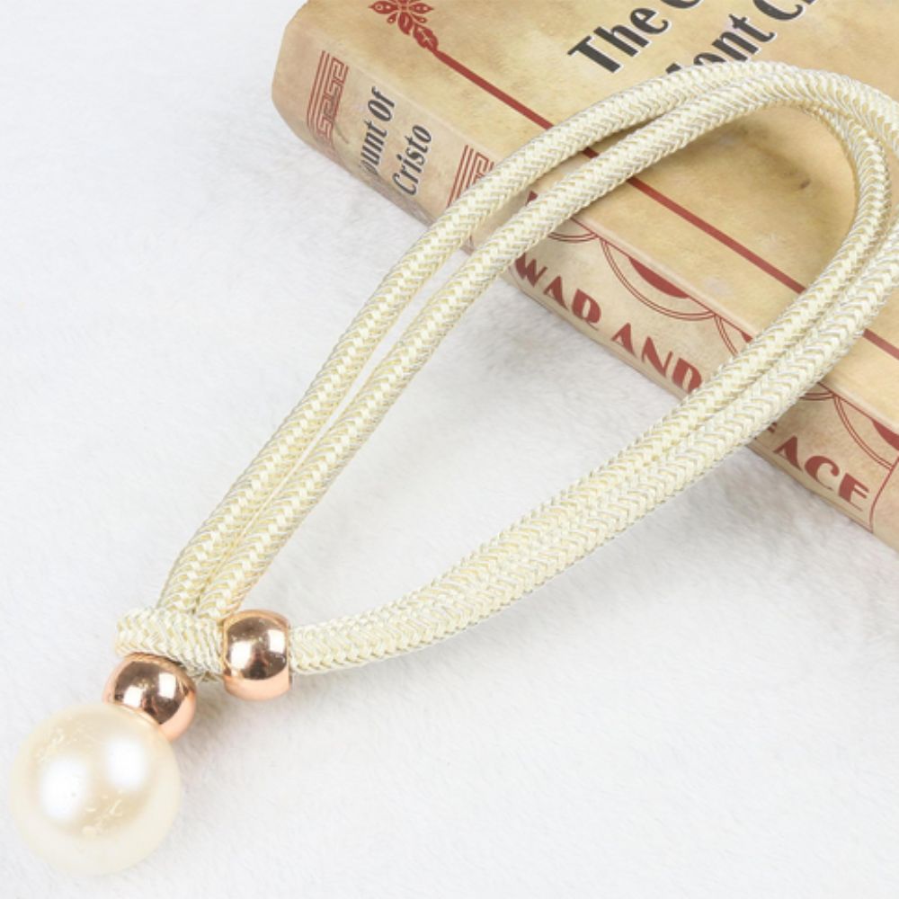 Shiny Pearl Curtain Tieback 2 Piece Set