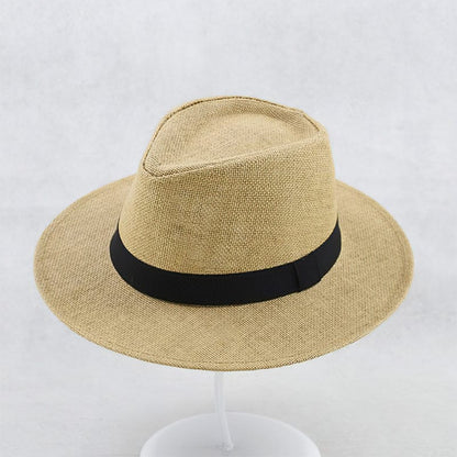 Natural Woven Panama Sun Hat