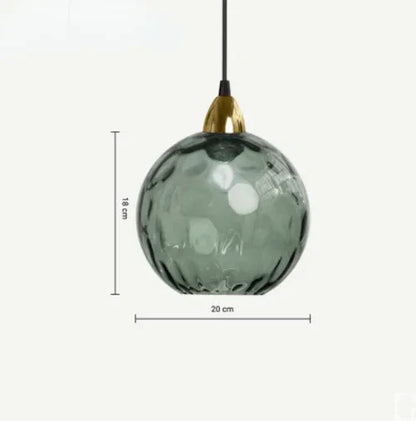 Clear Glass Globe Hanging Light
