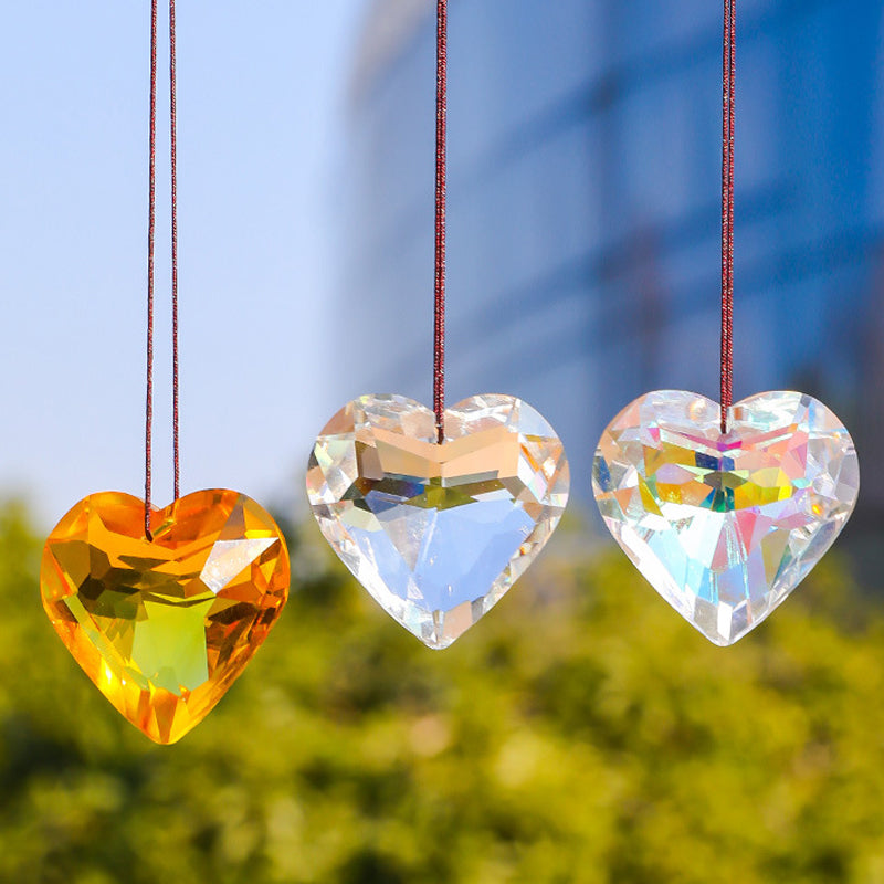 Beautiful Heart Shaped Glass Decor