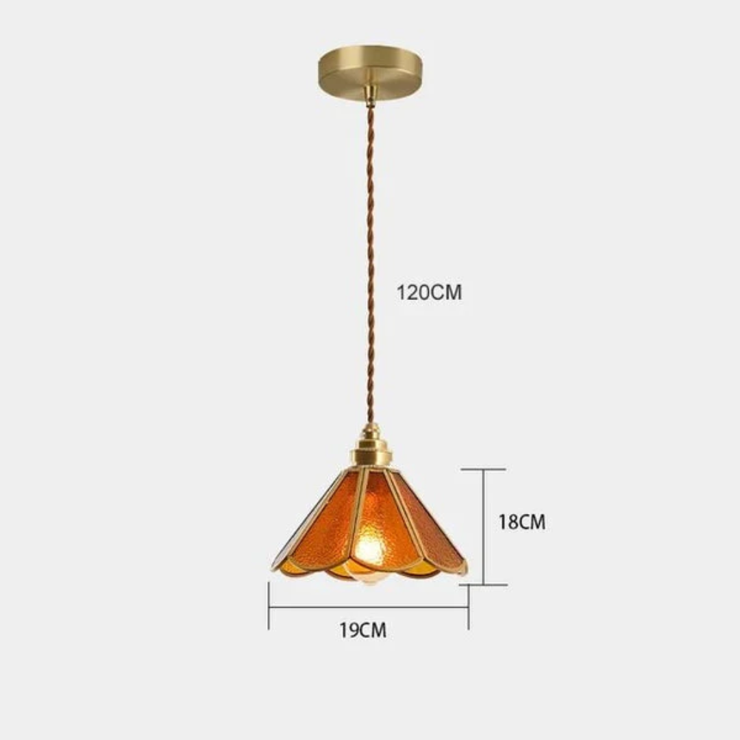 Colorful Stained Glass Hanging Lamp