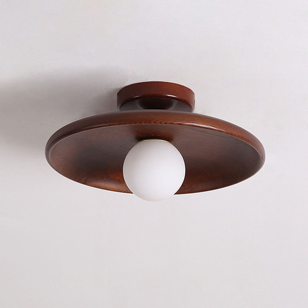 Simple Wood Round Ceiling Lamp for Home Lighting - Befez