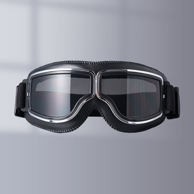 Classic Biker Goggles with Swap Lenses and Cushioning