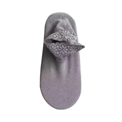 Cozy Socks with Fashionable Lace Design