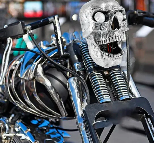 Cool LED Bike Skull Lamp