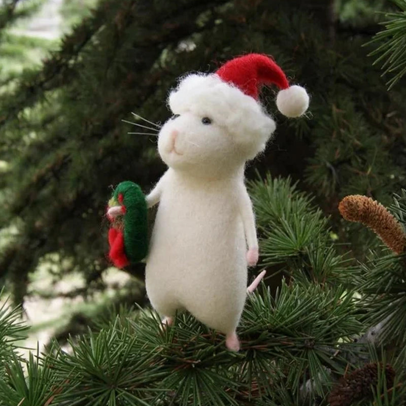 Spooky Felt Rat Decor Ornament