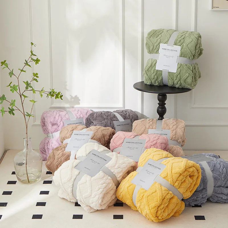Soft Wool Blanket for Bed