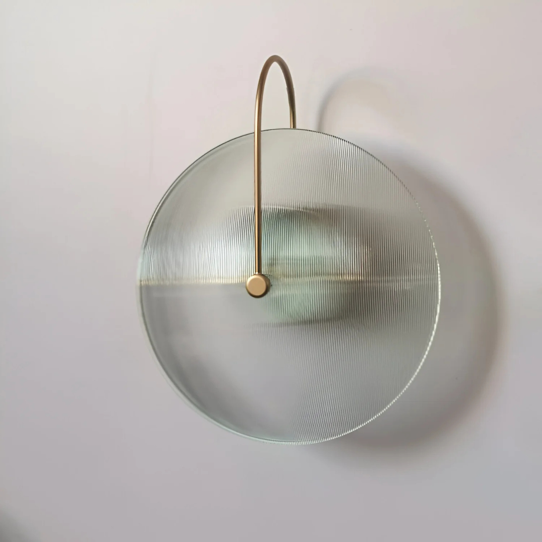 Simple Round Glass Wall Light