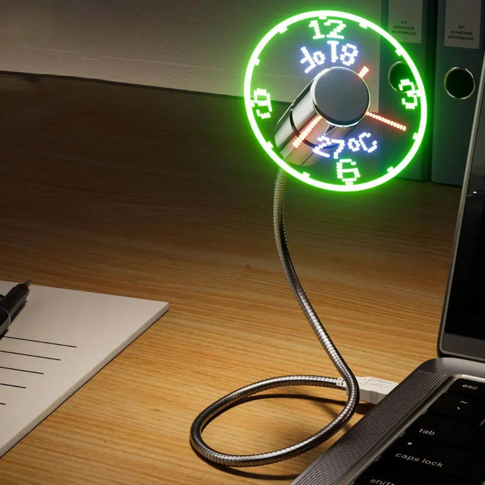 Quiet Cooling Desk Clock Fan - Befez