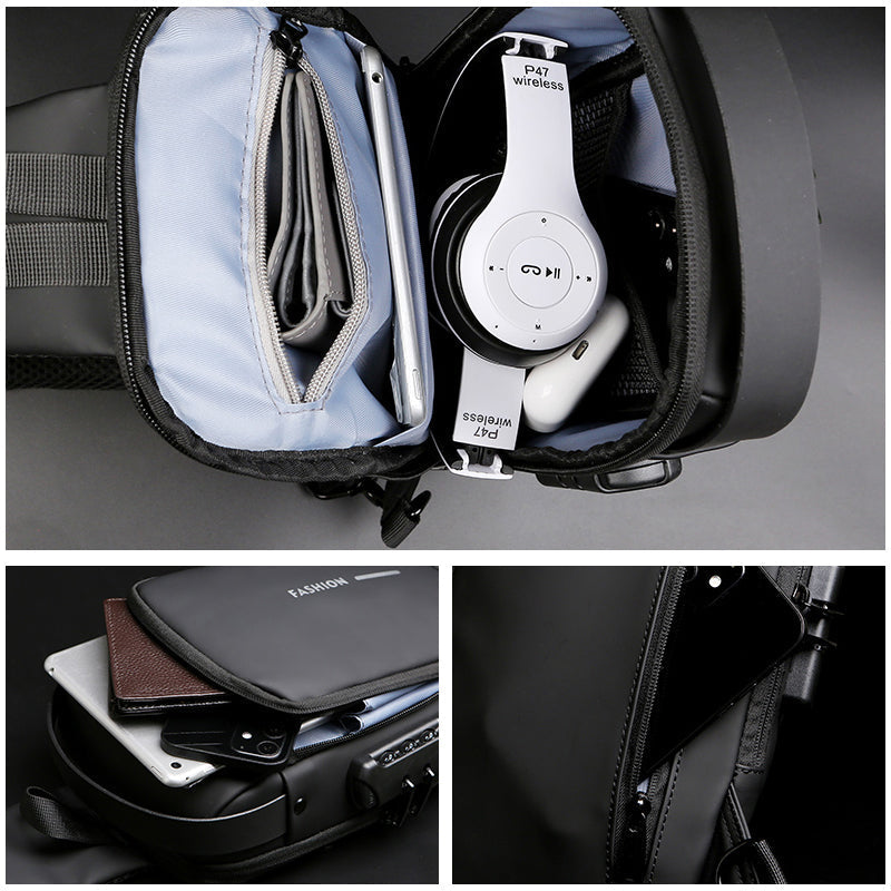 Stylish Secure Travel Crossbody Bag for Men