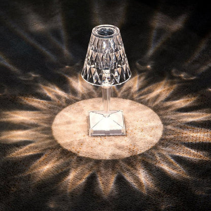 Stylish Glass Table Lamp with Touch Dimmer
