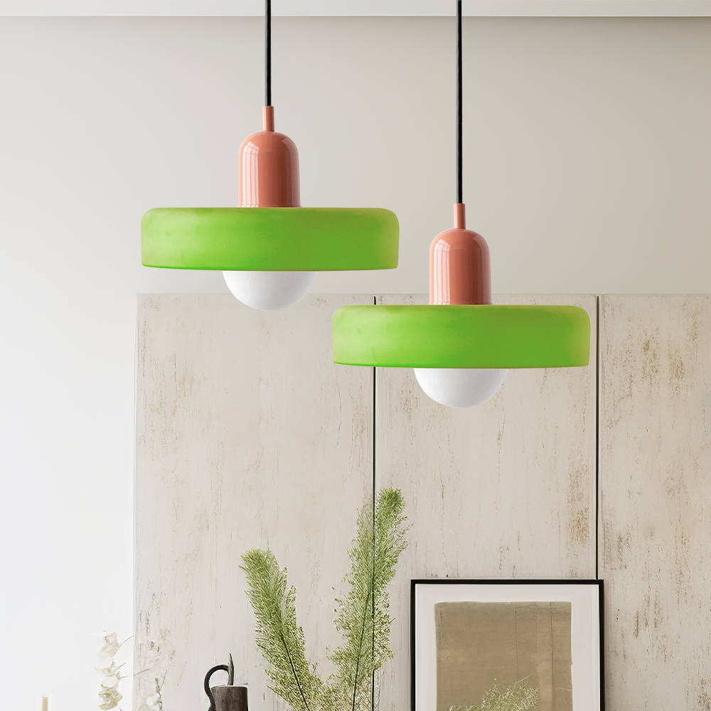 Colorful Glass Hanging Light Fixture