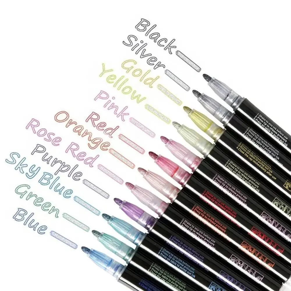Vibrant Metallic Art Markers Set - Befez