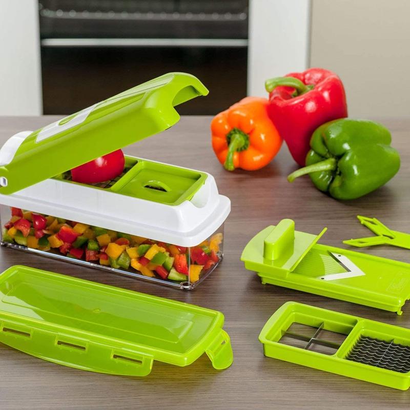 Easy 12-in-1 Veggie Chopper and Slicer Set