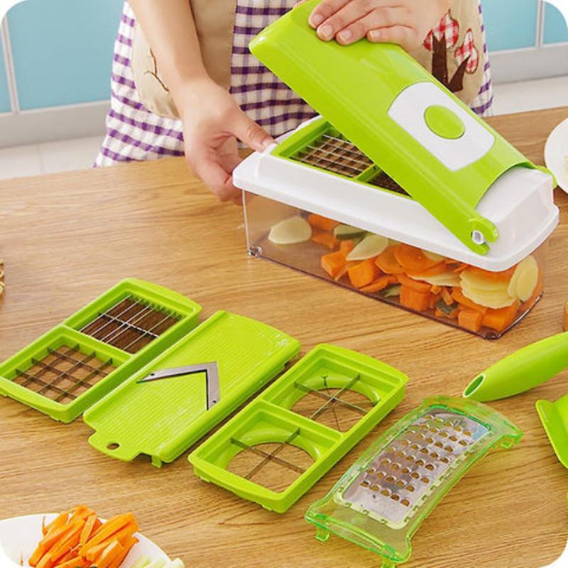 Easy 12-in-1 Veggie Chopper and Slicer Set