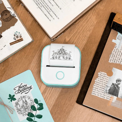 Portable Mini Printer with Free Paper Roll