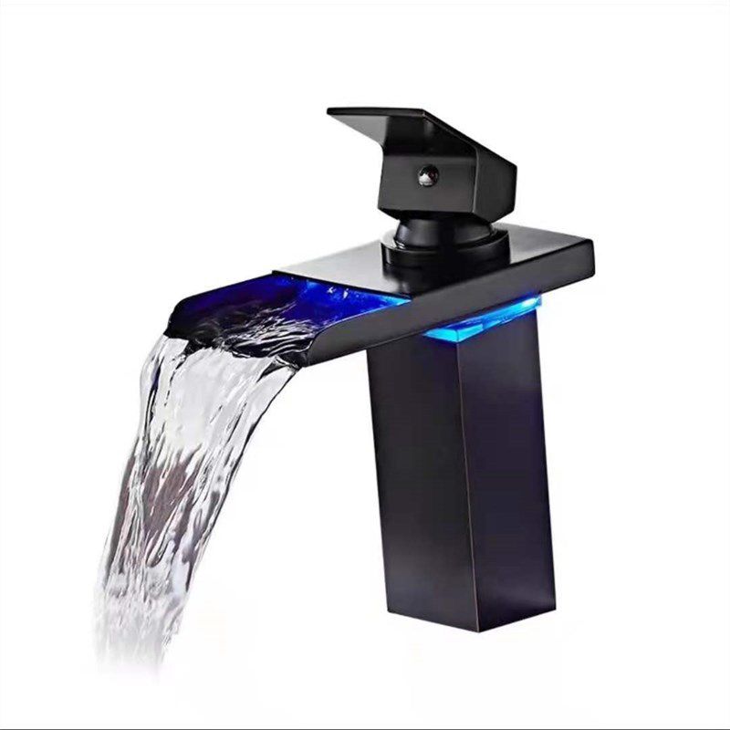 Modern LED Single Handle Bathroom Sink Faucet