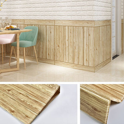 Decorative Metal Wall Panels Wooden Ceiling Tiles Set of 6