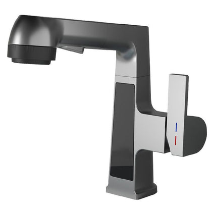 Stylish Kitchen Sink Faucet Pull Down Brass Handle