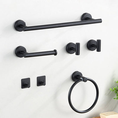 Contemporary Stainless Steel Bath Accessory Set