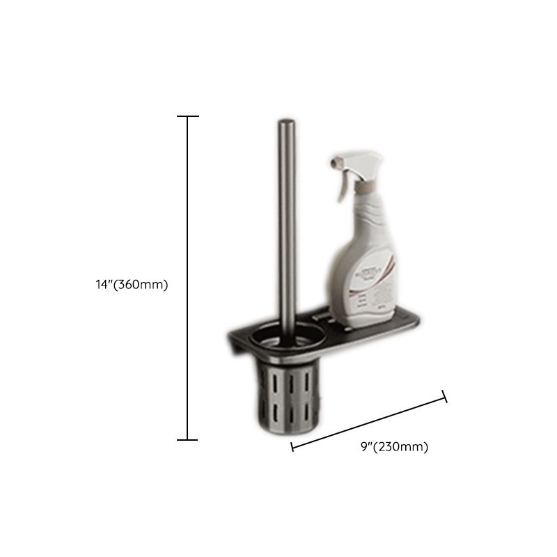 Contemporary Chrome Bathroom Shelf Towel Rack Accessory Set