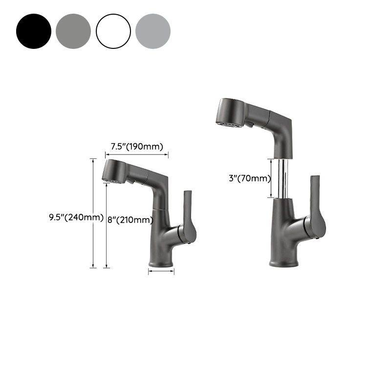 Stylish Kitchen Sink Faucet Pull Down Brass Handle