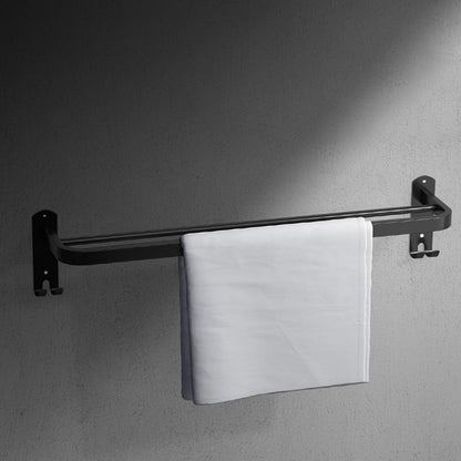 Luxury Black Bathroom Accessory Set Stainless Steel Fixtures