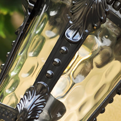 Rustic Outdoor Glass Pendant Lantern Light