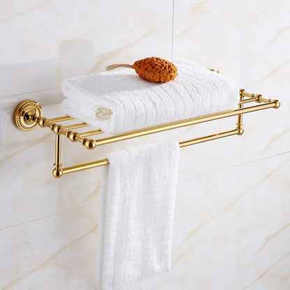 Classic Brass Bath Accessories Set