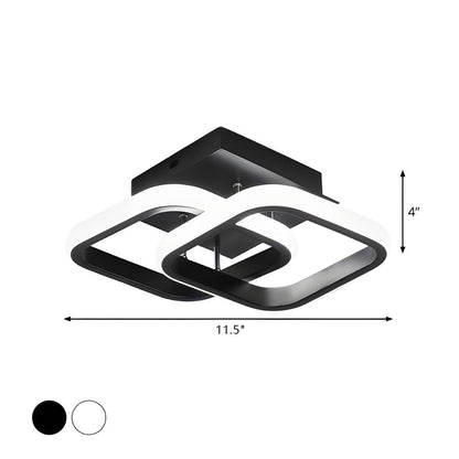 Modern Black LED Ceiling Fixture